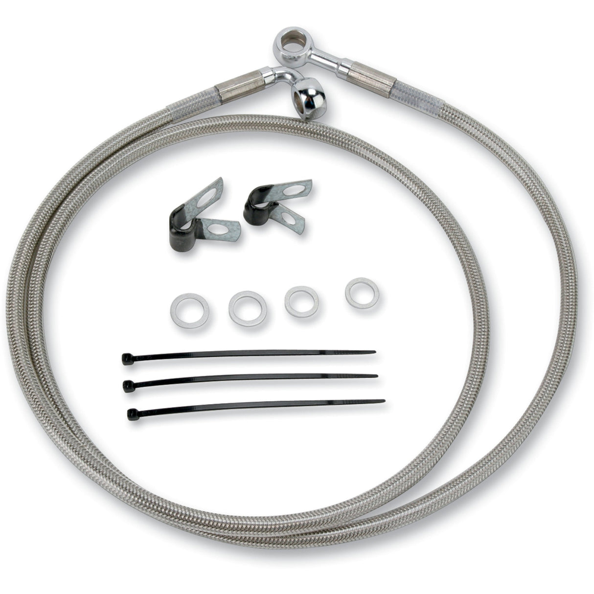 DRAG SPECIALTIES Extended Length Brake Line Kit Front