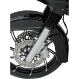 Arlen Ness Dual-Disc Hot Legs Fork Legs Chrome Deep Cut Dual Disc - 40-502 For Harley Touring 2014-2025