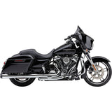 Cobra El Diablo Slip-On Mufflers 4" FL Chrome With Black Tip - 6208 For Harley Touring 2017-2026