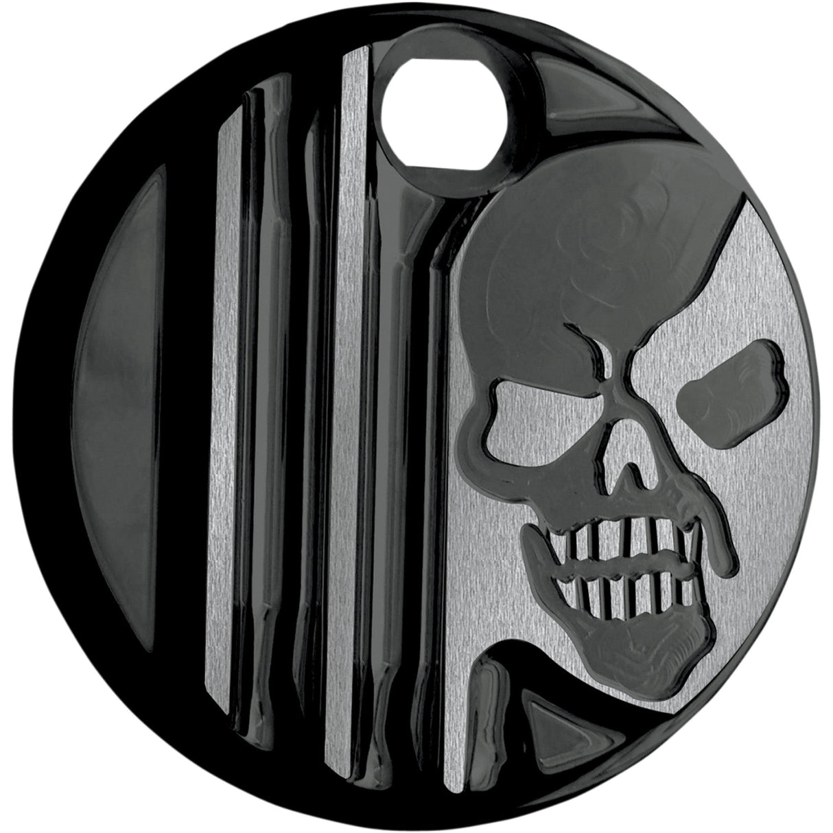 COVINGTONS 0703-0401 C1129-B Fuel Door — Machine Head - Gloss Black