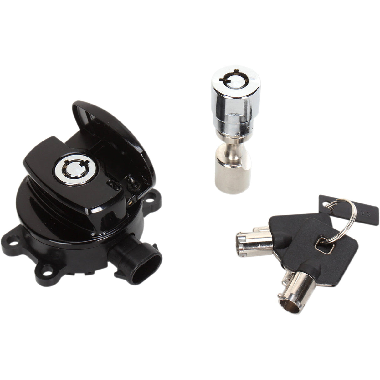 DRAG SPECIALTIES Side Hinge Ignition Switch with Fork Lock