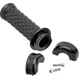 BILTWELL 0630-3074 6606-201-01 Alumicore Grips Grips - Alumicore - Custom - Black
