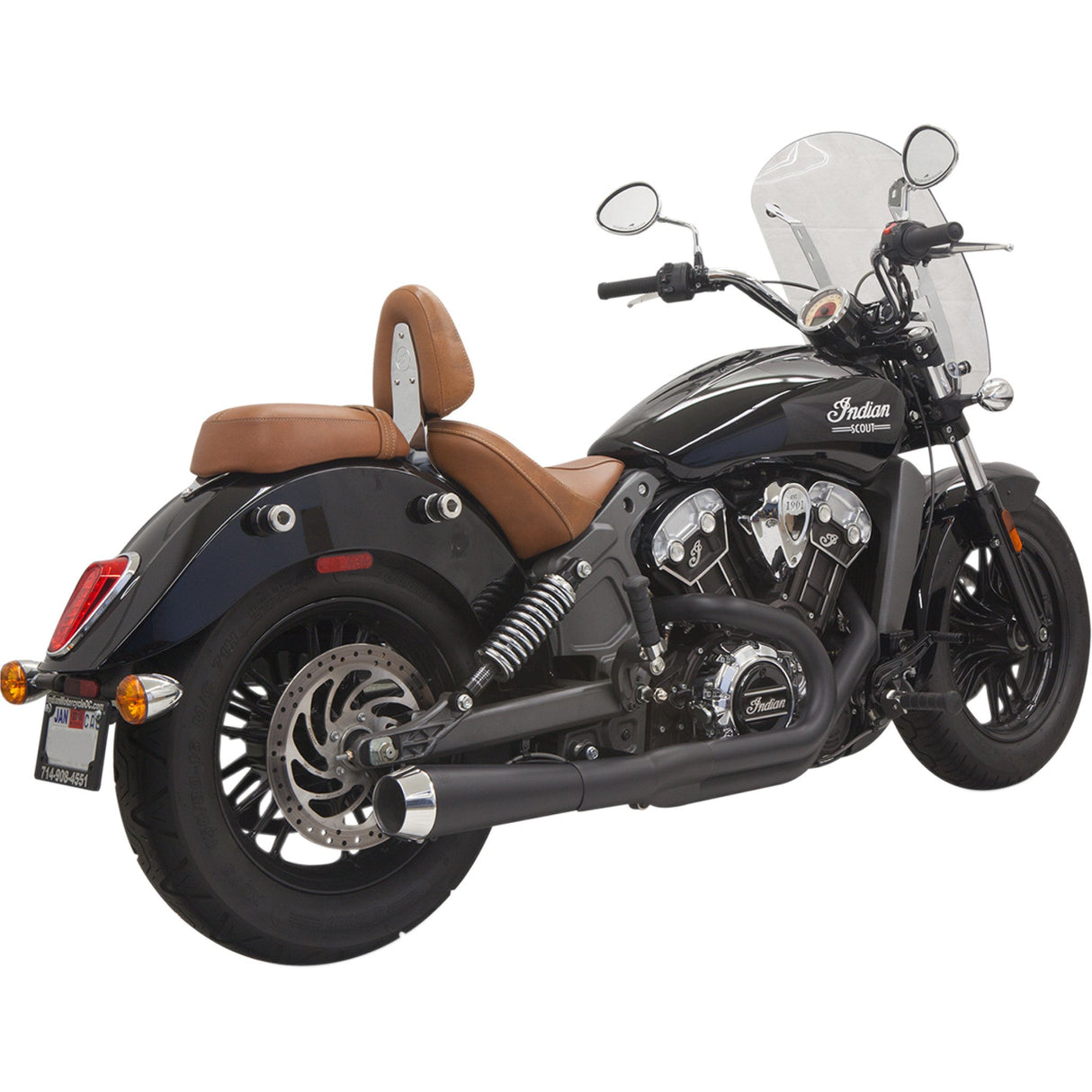Bassani Xhaust Road Rage 2-Into-1 Exhaust System - 8S12JB For Indian Scout 2015-2024