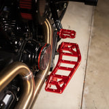 THRASHIN SUPPLY CO. 1610-0763 TSC-2221-2 Aggressor Brake Pedal red - touring