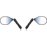 RAM MOUNTS 0640-1718 RAM-B-349-C-465RL Tough-Mirror™ Kit with M10-1.25 Bases - Long Arm Tough-Mirror™ - Side View - Oval - Black - Left/Right - Long Arm