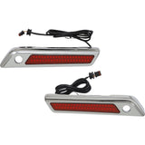 CUSTOM DYNAMICS 2040-2872 CD-SBL-DC4-RC Saddlebag Latch Dual Color Accent Lights - Red - Chrome