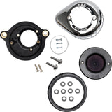 S&S Cycle Air Stinger Stealth Air Cleaner Kit Chrome - 170-0717A For Harley Motorcycles 2017-2023