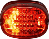 Low Profile LED Taillight with Integrated Auxiliary Turn Signals