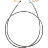 FAT BAGGERS INC. 1741-6841 110063 EZ Install Brake Line 63" - stainless steel braid