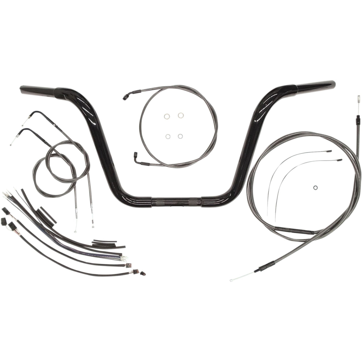 MAGNUM SHIELDING 0601-3683 48827-114 1-1/4" Caliber Handlebar Installation Kit — Ape Hanger/Installation Kit - Handlebar/Installation Kit - Black Pearl