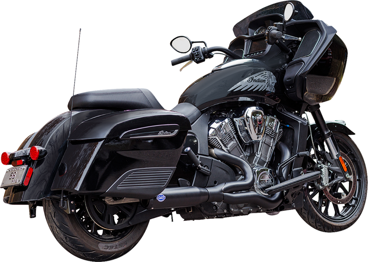 2-into-1 Qualifier Exhaust System - Race Only - Black - Stainless Steel - 1810-3176