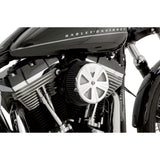VANCE & HINES 1010-1051 71017 Air Cleaner Cover — Skullcap Crown - Chrome