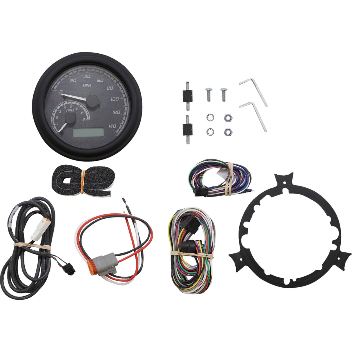 DAKOTA DIGITAL 2210-0380 MVX-2002-KG-K MVX Series Analog Gauge System — 2002KGK Model - MXV Series Analog Gauge System - Black/Gray/Black
