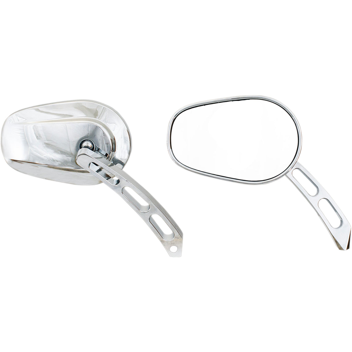 RIVCO PRODUCTS 0640-1302 MV300 Thru-Mount Mirror Mirror - Thru-Mount - Side View - Oval - Chrome