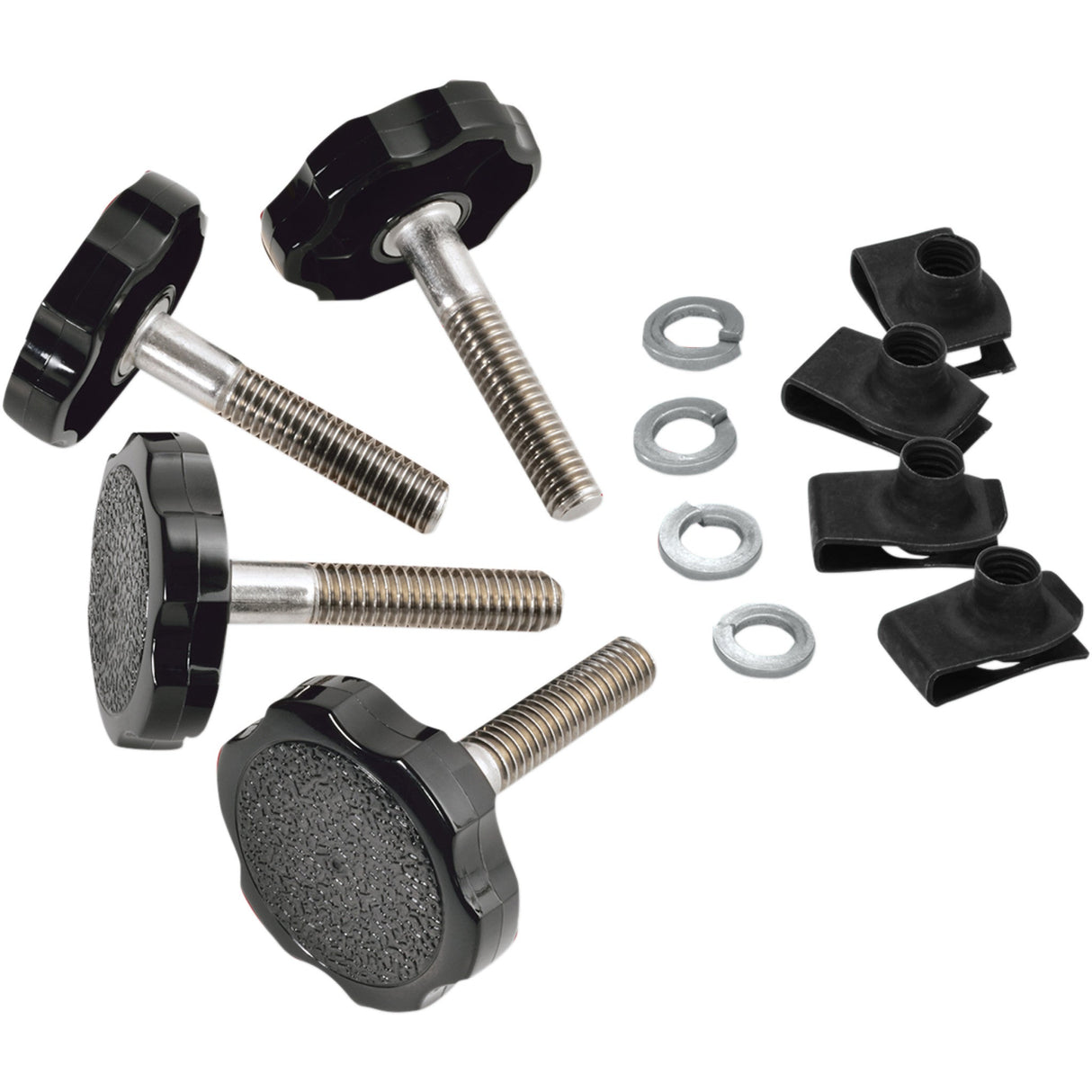 Show Chrome Saddlebag Fasteners - 91-314A For Harley Motorcycles 1996-2020