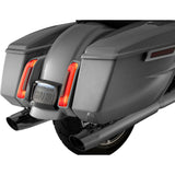 Ciro License Plate Frame LED Curved Black - 40520 For Harley Touring 2009-2026