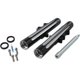 Arlen Ness Dual-Disc Hot Legs Fork Legs Black Anodized Deep Cut Dual Disc - 06-513 For Harley Touring 2000-2007
