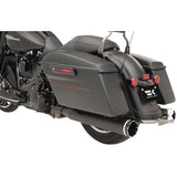 Khrome Werks 2-Into-2 Dominator Exhaust System Black FL With 4-1/2" Muffler - 200830 For Harley Touring 2009-2016