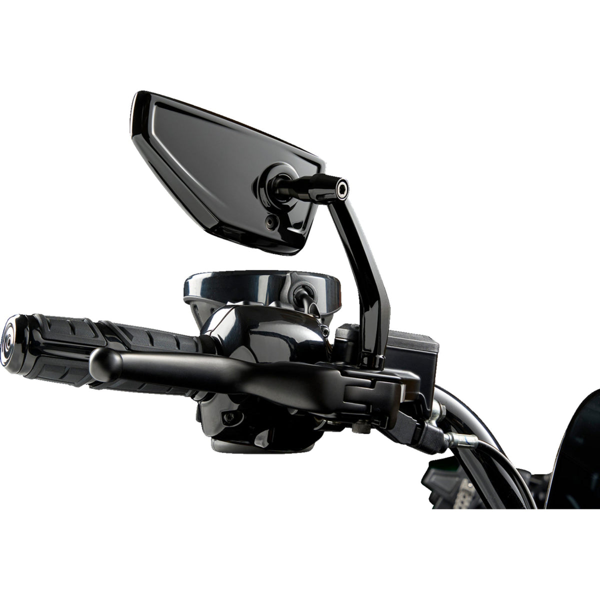 Ciro Chicane Mirror Chicane Side View Black Left Right Pair - 55020 For Harley Touring 2024-2026