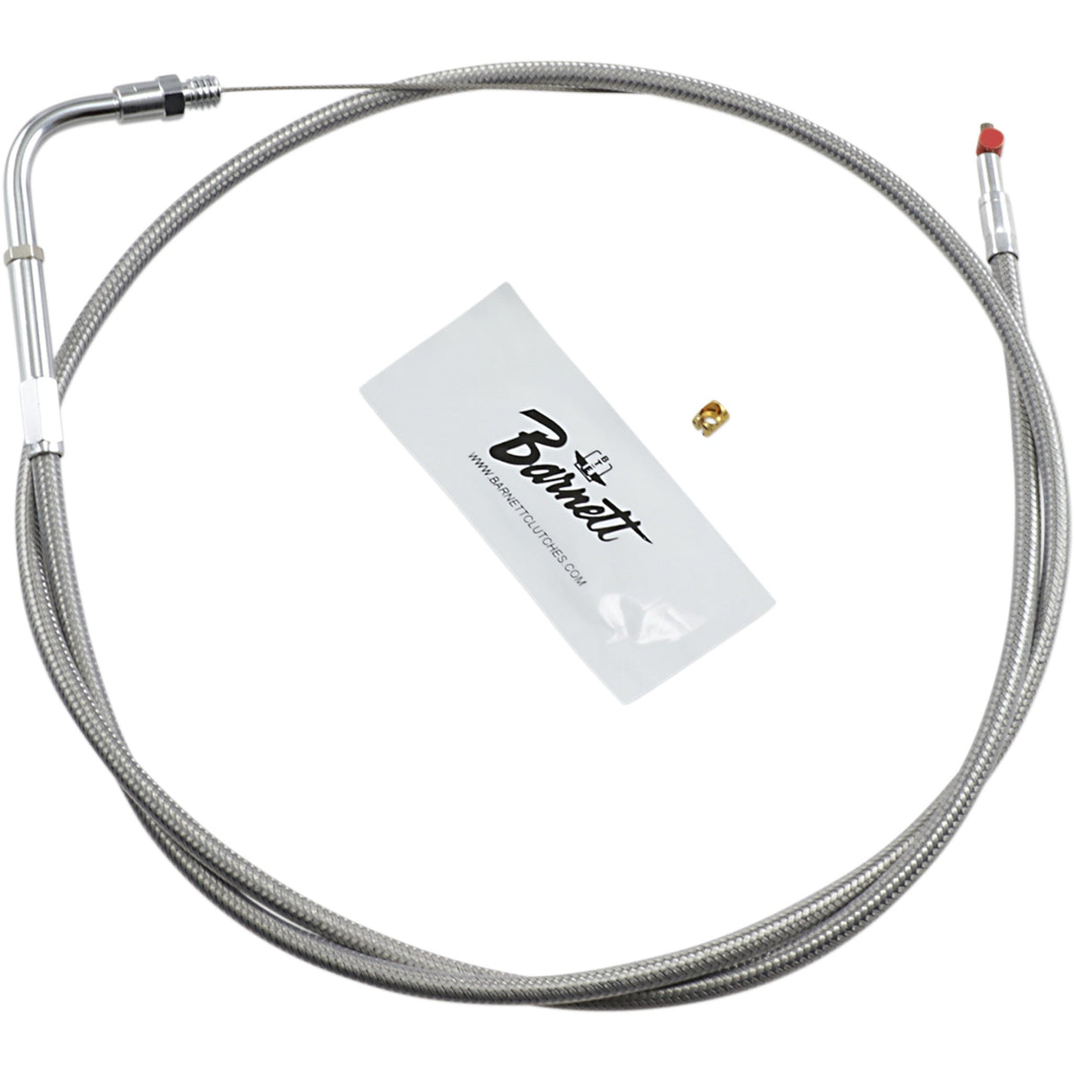 Barnett Stainless Steel Throttle Idle Cable - 102-30-30008 For Harley Touring 1990-1995