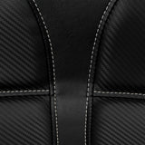 Saddlemen Dominator Solo Seat Without Backrest Black With Gray Stitching Flstc N - 806-15-0042 For Harley Softail 2006-2017