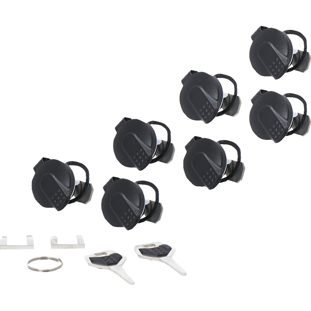SW-MOTECH 4010-0468 ALK.00.165.16200 Trax Lock Set 7 matching locks with keys