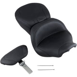 Mustang Lowdown™ 2-Up Seat Plain - 79672 For Harley Touring 1997-2007