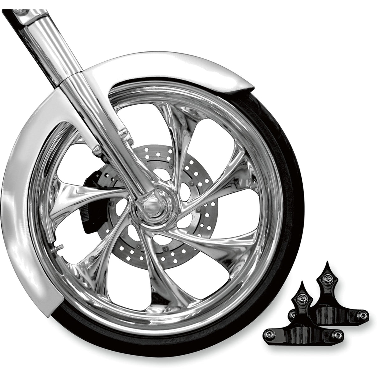 Rc Components Phantom Fender Kit - FNDRKT14-23RCB For Harley Motorcycles 2014-2024