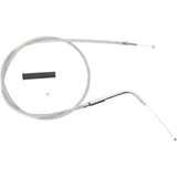 DRAG SPECIALTIES 0651-0096 Stainless Braided Idle Cable 28-1/2"