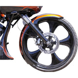 Paul Yaffe Bagger Nation DEI Steel 21", 23", 26" Fender 21" Wheel With Black Adapters - DEI21-13E-B For Harley Motorcycles 1965-2013