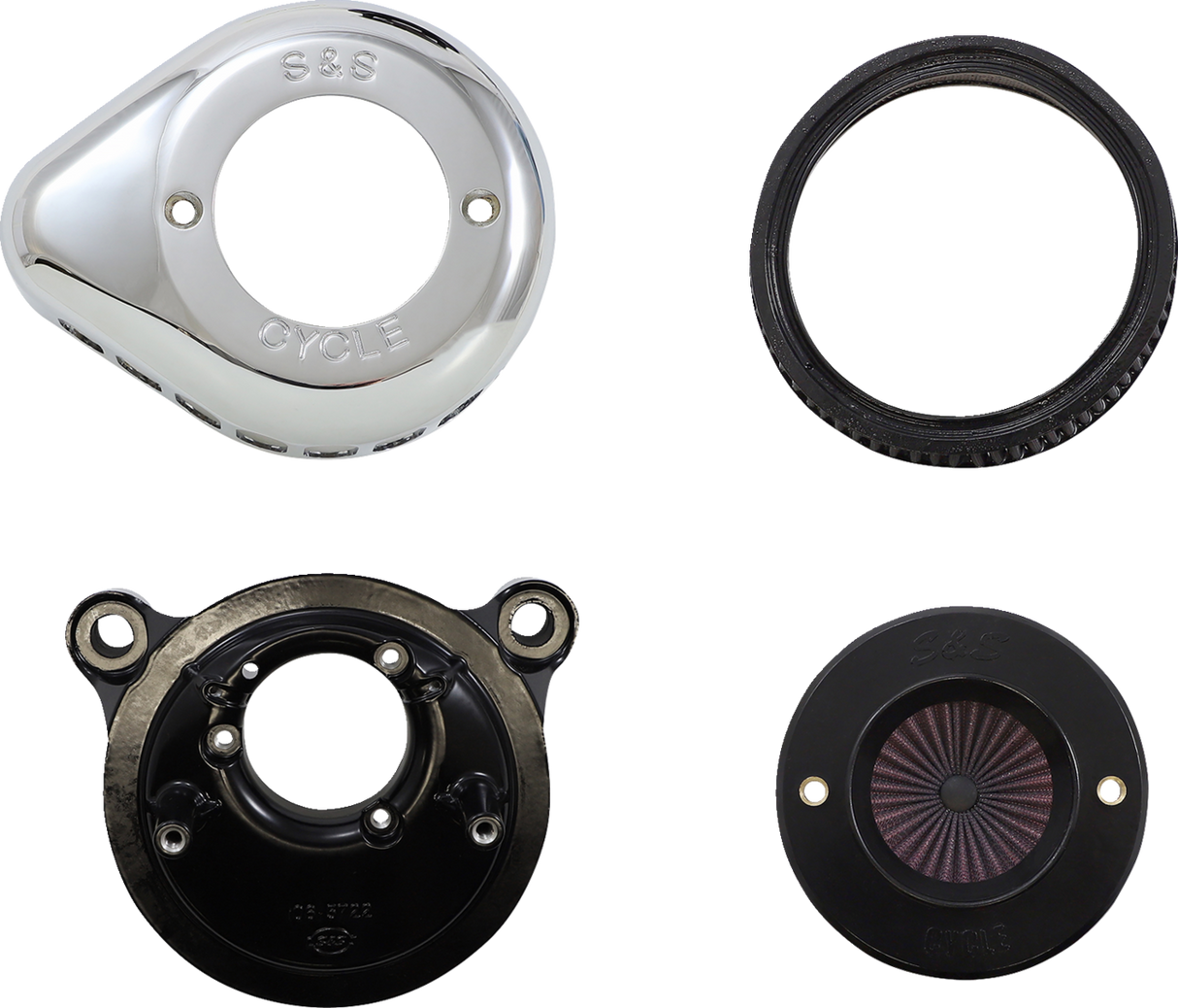 Air Stinger Stealth Air Cleaner Kit - Chrome - 1010-2965