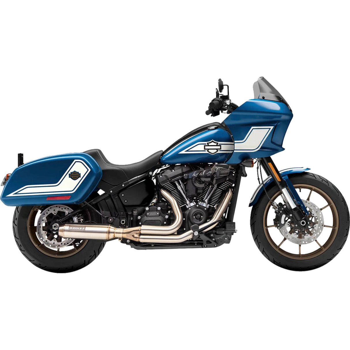 Bassani Xhaust Super Bike 2-Into-1 Exhaust System - 1S78SS For Harley Softail 2018-2025