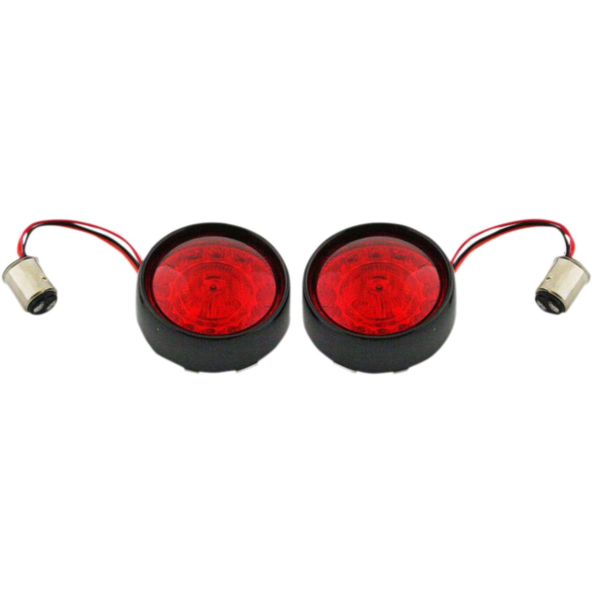 Custom Dynamics Bullet Bezel Turn Signal Assembly - PB-BB-RR-1157BR For Harley Motorcycles 2007-2025