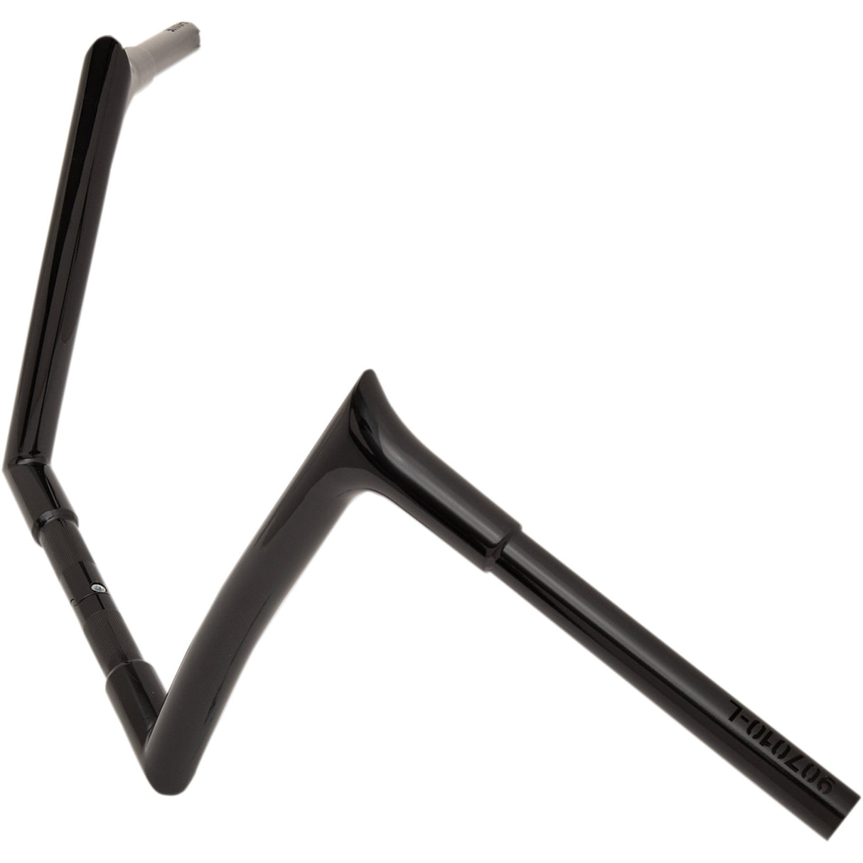 FAT BAGGERS INC. 0601-4755 907010-B 1-1/4" EZ Install Pointed Top Handlebar - 10" - Black