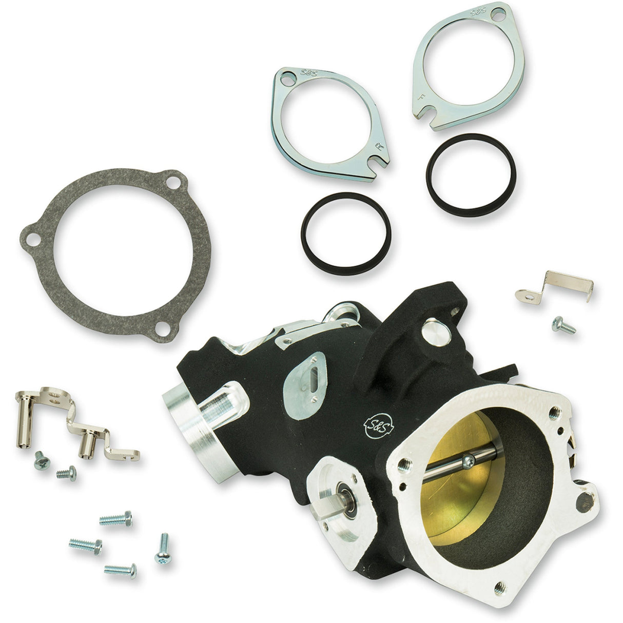 S&S Cycle Throttle Hog Cable Operated Throttle Body Kit Black 58 Mm 117" Engine - 170-0340 For Harley Motorcycles 2002-2005