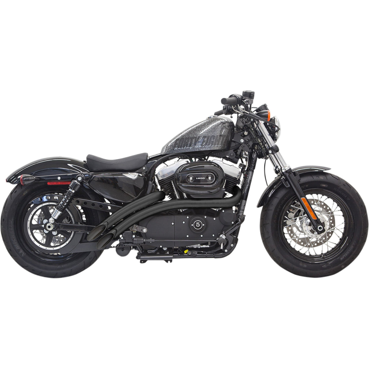Bassani Xhaust Radius Sweeper 2-Into-2 Exhaust System - 1X2FB For Harley Sportster 2014-2022