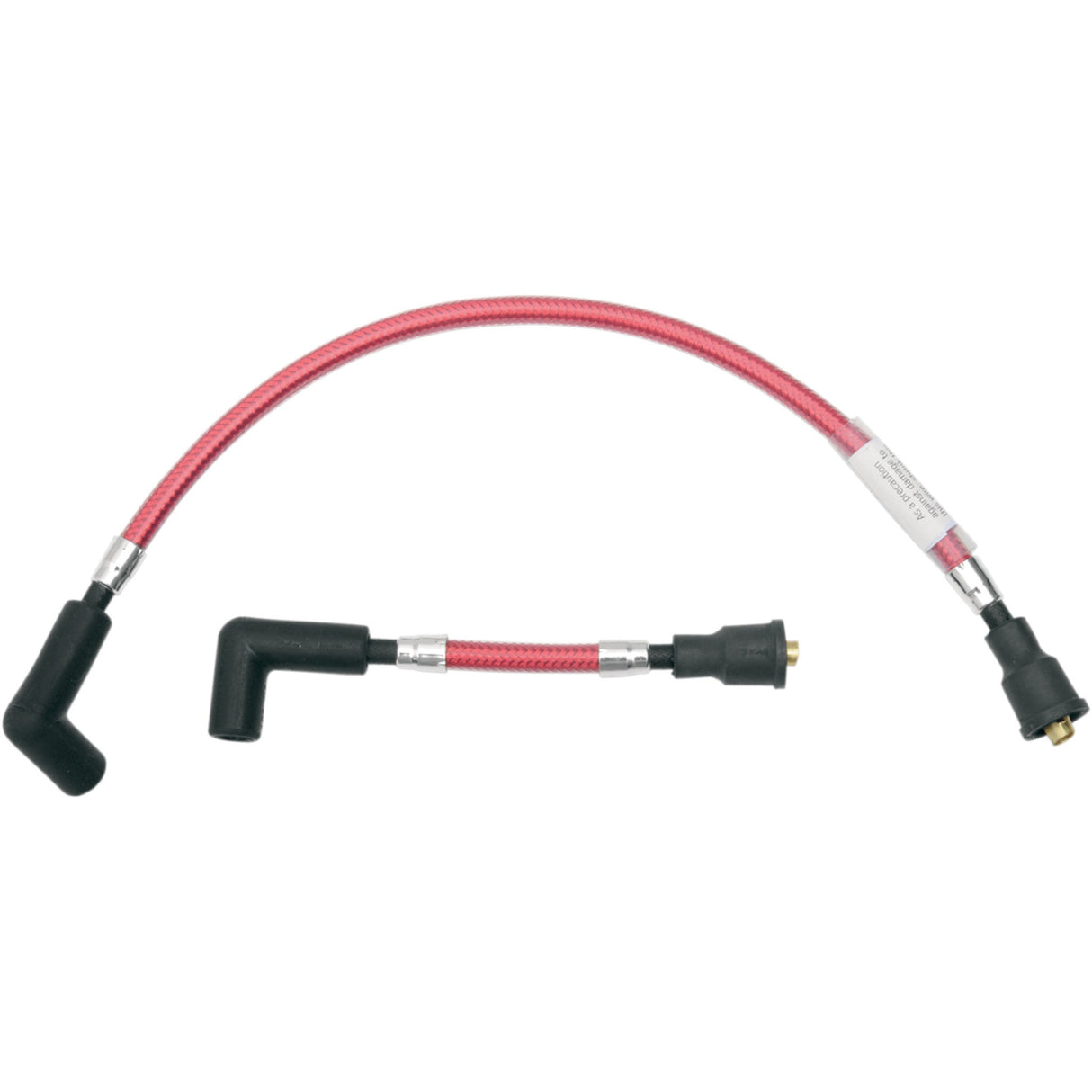 Magnum Shielding Braided Spark Plug Wire Candy Apple Red FX - 3023T For Harley Motorcycles 1971-1999