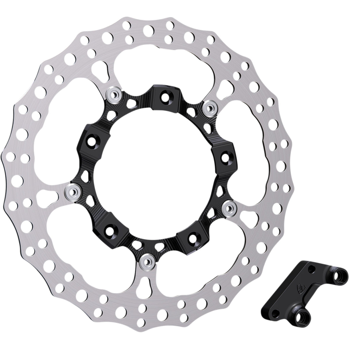 Arlen Ness Big Brake 14" Full Floating Brake Rotor Kit Front Left Black - 300-000 For Harley Touring 2014-2025