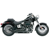 Cobra Short Swept 2-Into-2 Exhaust System - 6225B For Harley Softail 2012-2017