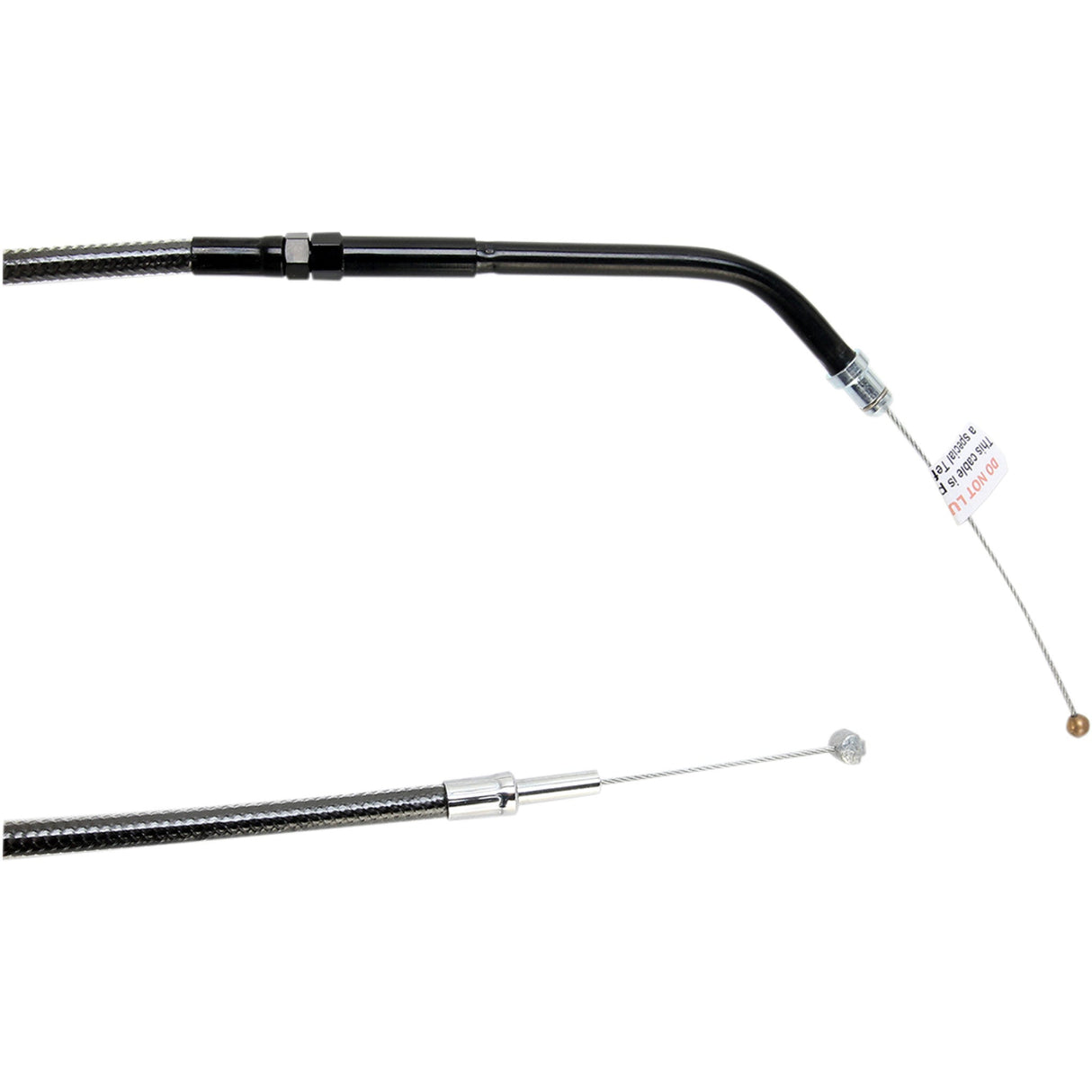 Magnum Shielding Black Pearl™ Braided Throttle Idle Cable — Throttle 31-7/8" - 43362 For Harley Sportster 2007-2021