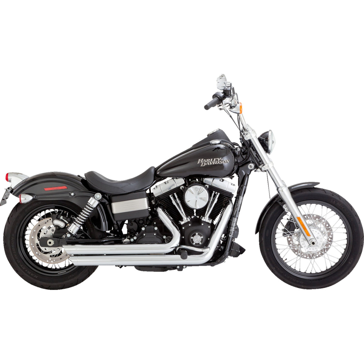 Vance & Hines Big Shot 2-Into-2 Exhaust System - 17958 For Harley Dyna 2006-2009