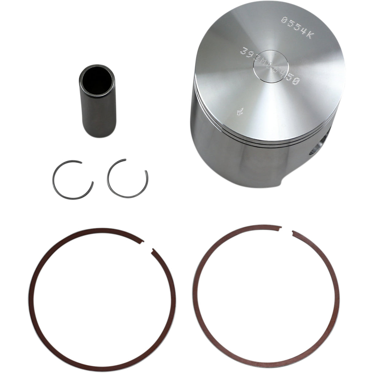WISECO 393M06450 393M06450 High-Performance 2-Cycle Piston Piston Kit - 64.50 mm - Yamaha
