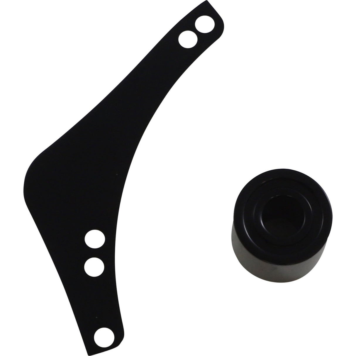 Arlen Ness Replacement Breather Bolt Cover Plate Inverted Method Clear Tear Sidekick Left Black - 600-052 For Harley Motorcycles 2017-2025