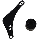 Arlen Ness Replacement Breather Bolt Cover Plate Inverted Method Clear Tear Sidekick Left Black - 600-052 For Harley Motorcycles 2017-2025