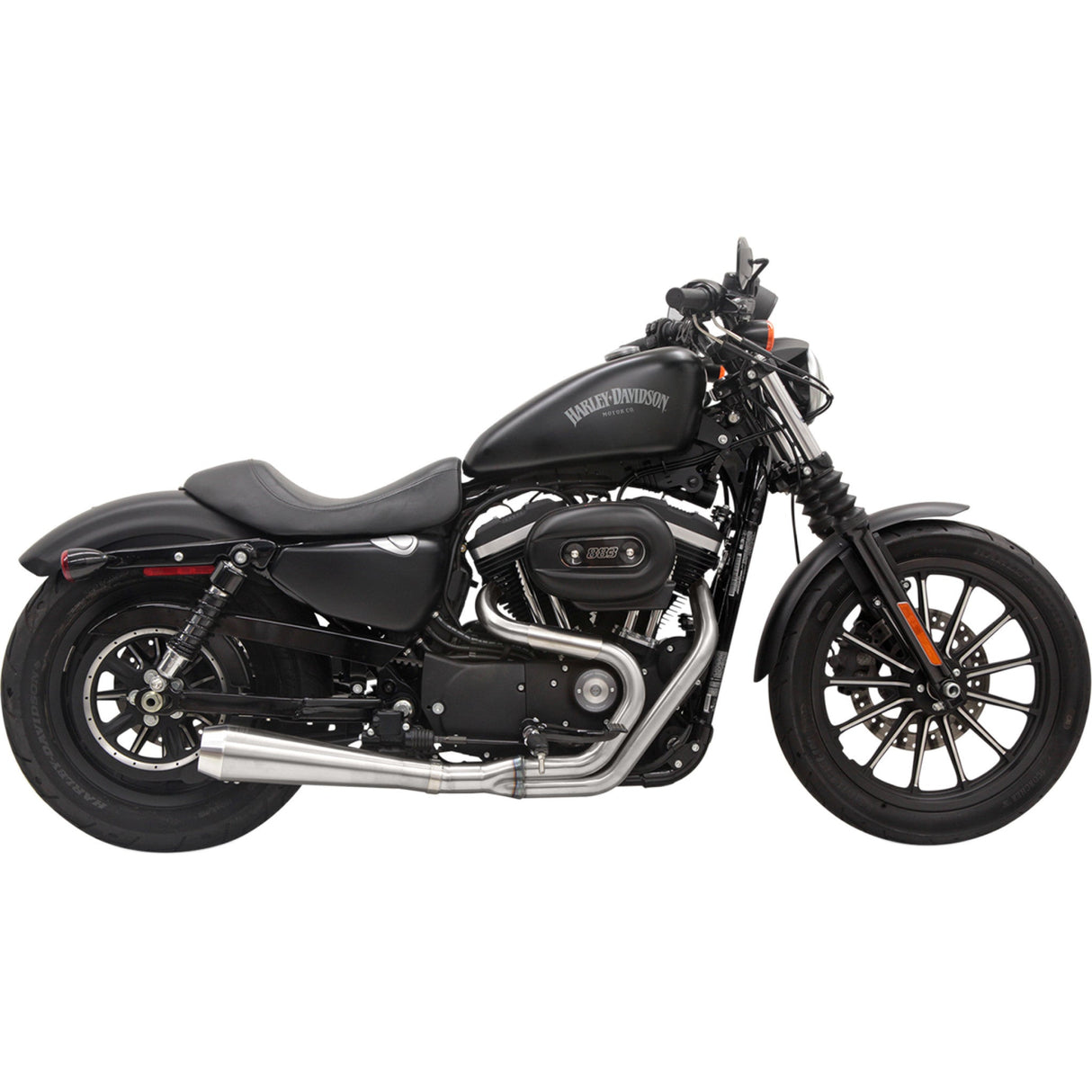 Bassani Xhaust Road Rage III 2-Into-1 Exhaust System - 1X42SS For Harley Sportster 1986-2003