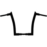FAT BAGGERS INC. 0601-6381 848014-B 1-1/2" EZ Install Pointed Top Handlebar - 14" - Black