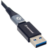 RIDEPOWER 3807-0716 RPUSBUSBCADPT Male USB to Female USB-C Compact Power Adapter Male USB to Female USB-C Adapter - Power - Compact - Black