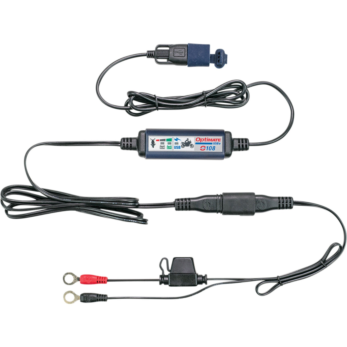 TECMATE 3807-0477 O-108KIT SAE to USB Power Cable o-108 - with battery lead