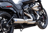 2-into-1 Qualifier Exhaust System - 50-State - Silver - Softail - 1800-2682