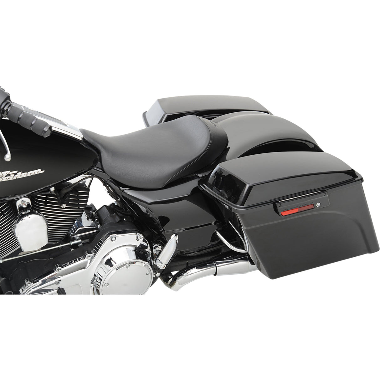 Saddlemen S3 Super Slammed Solo Seat Solo Black - 808-07B-002 For Harley Touring 2008-2025
